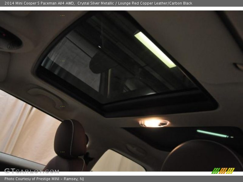 Crystal Silver Metallic / Lounge Red Copper Leather/Carbon Black 2014 Mini Cooper S Paceman All4 AWD