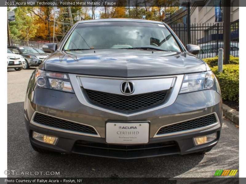 Polished Metal Metallic / Taupe 2011 Acura MDX Technology