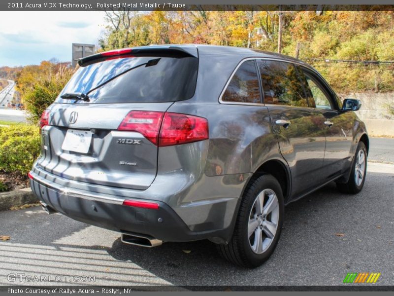 Polished Metal Metallic / Taupe 2011 Acura MDX Technology