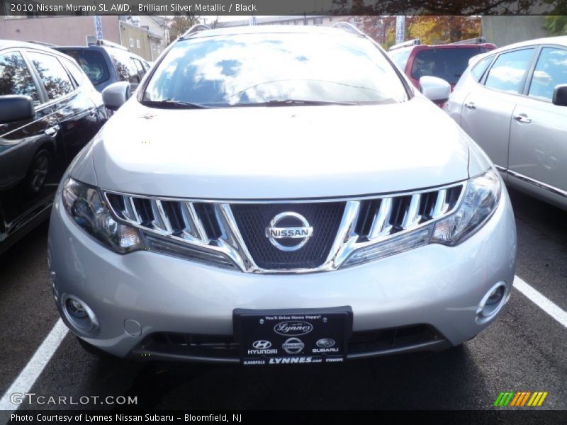 Brilliant Silver Metallic / Black 2010 Nissan Murano SL AWD