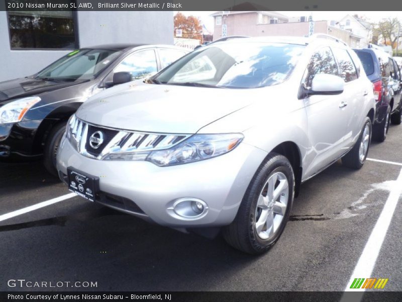 Brilliant Silver Metallic / Black 2010 Nissan Murano SL AWD