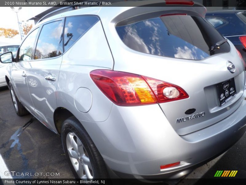 Brilliant Silver Metallic / Black 2010 Nissan Murano SL AWD