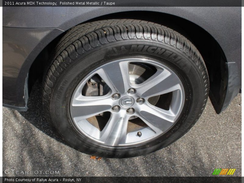 Polished Metal Metallic / Taupe 2011 Acura MDX Technology