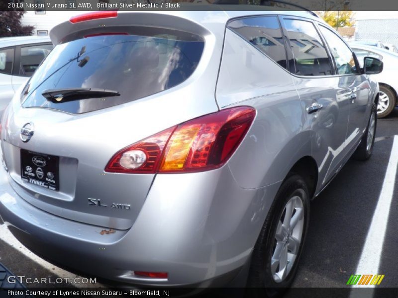 Brilliant Silver Metallic / Black 2010 Nissan Murano SL AWD