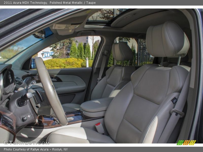 Polished Metal Metallic / Taupe 2011 Acura MDX Technology