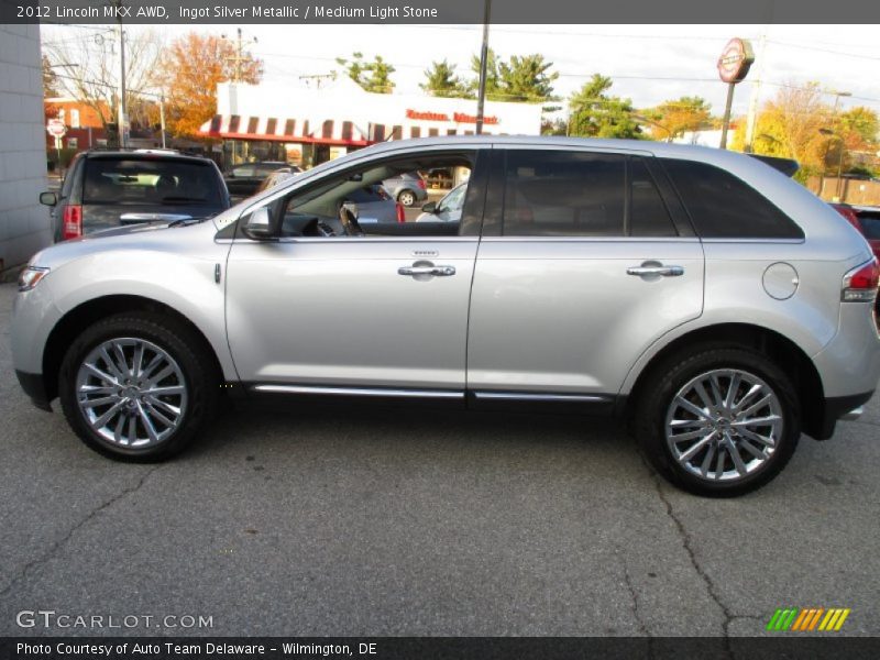 Ingot Silver Metallic / Medium Light Stone 2012 Lincoln MKX AWD