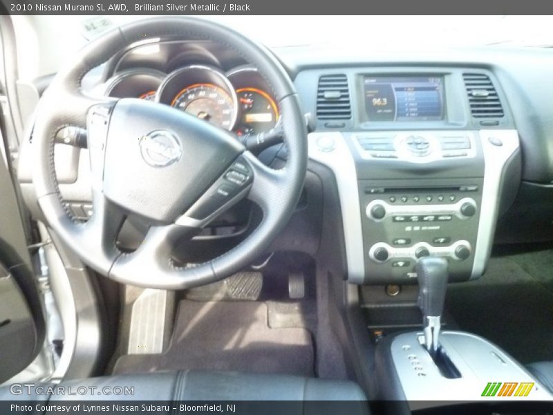 Brilliant Silver Metallic / Black 2010 Nissan Murano SL AWD