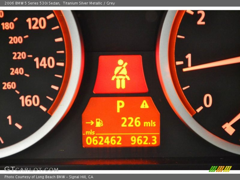 Titanium Silver Metallic / Grey 2006 BMW 5 Series 530i Sedan