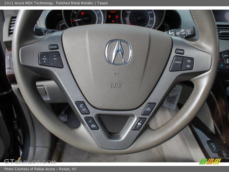 Polished Metal Metallic / Taupe 2011 Acura MDX Technology