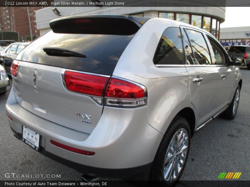 Ingot Silver Metallic / Medium Light Stone 2012 Lincoln MKX AWD