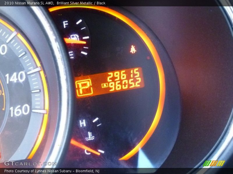 Brilliant Silver Metallic / Black 2010 Nissan Murano SL AWD