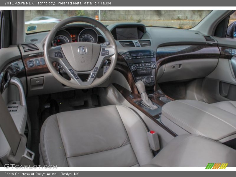 Polished Metal Metallic / Taupe 2011 Acura MDX Technology