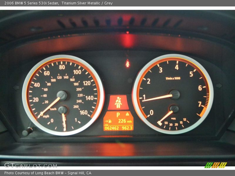 Titanium Silver Metallic / Grey 2006 BMW 5 Series 530i Sedan