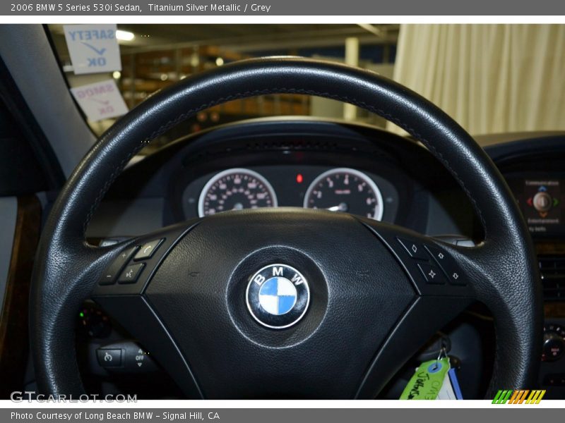 Titanium Silver Metallic / Grey 2006 BMW 5 Series 530i Sedan
