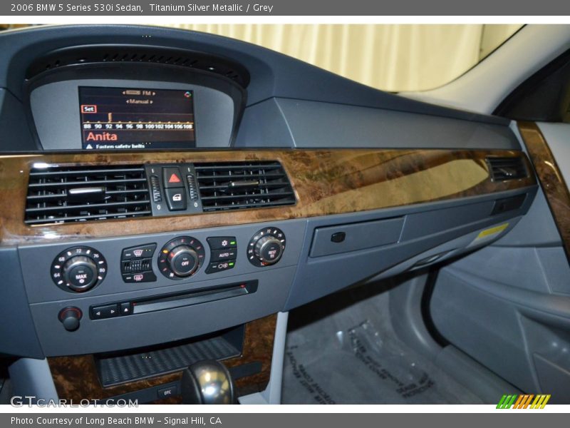Titanium Silver Metallic / Grey 2006 BMW 5 Series 530i Sedan
