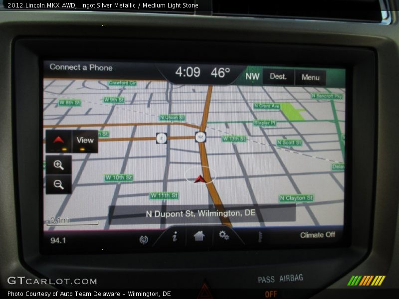 Ingot Silver Metallic / Medium Light Stone 2012 Lincoln MKX AWD