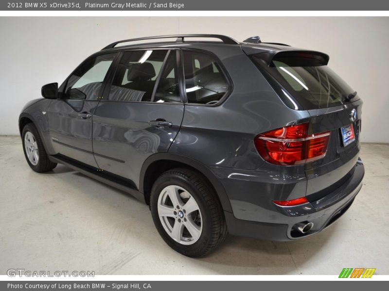 Platinum Gray Metallic / Sand Beige 2012 BMW X5 xDrive35d