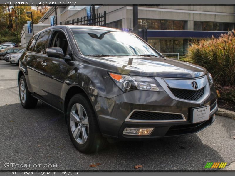 Grigio Metallic / Ebony 2011 Acura MDX