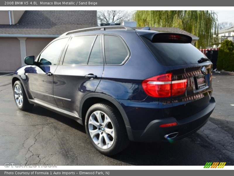 Monaco Blue Metallic / Sand Beige 2008 BMW X5 4.8i