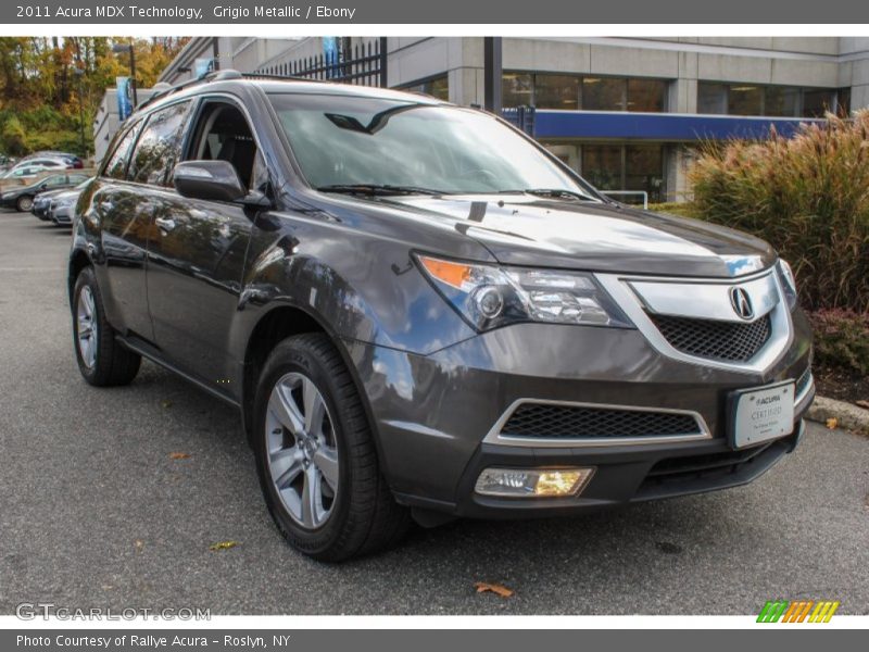 Grigio Metallic / Ebony 2011 Acura MDX Technology