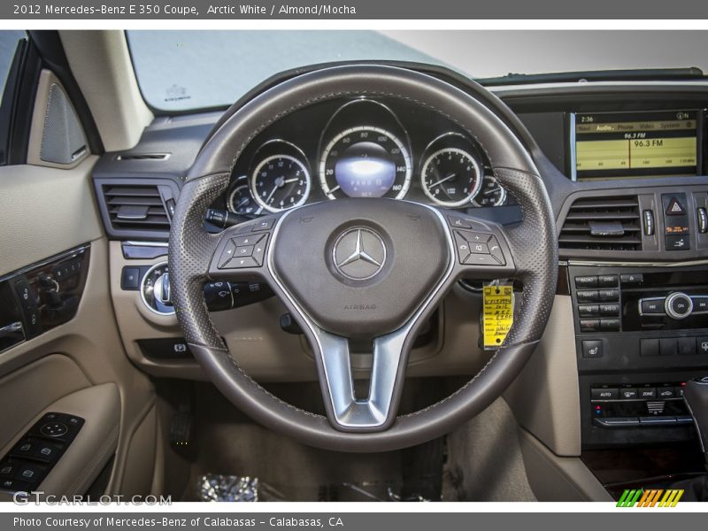 Arctic White / Almond/Mocha 2012 Mercedes-Benz E 350 Coupe