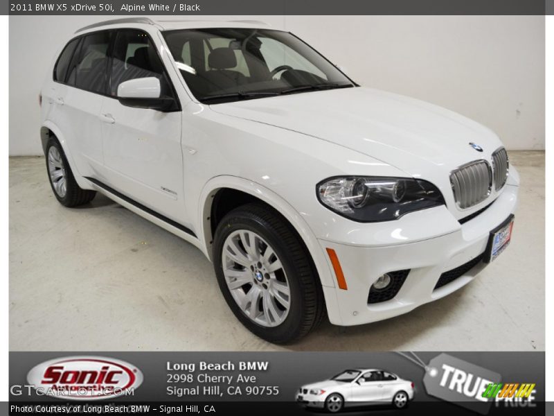 Alpine White / Black 2011 BMW X5 xDrive 50i