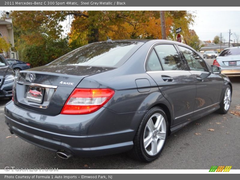 Steel Grey Metallic / Black 2011 Mercedes-Benz C 300 Sport 4Matic
