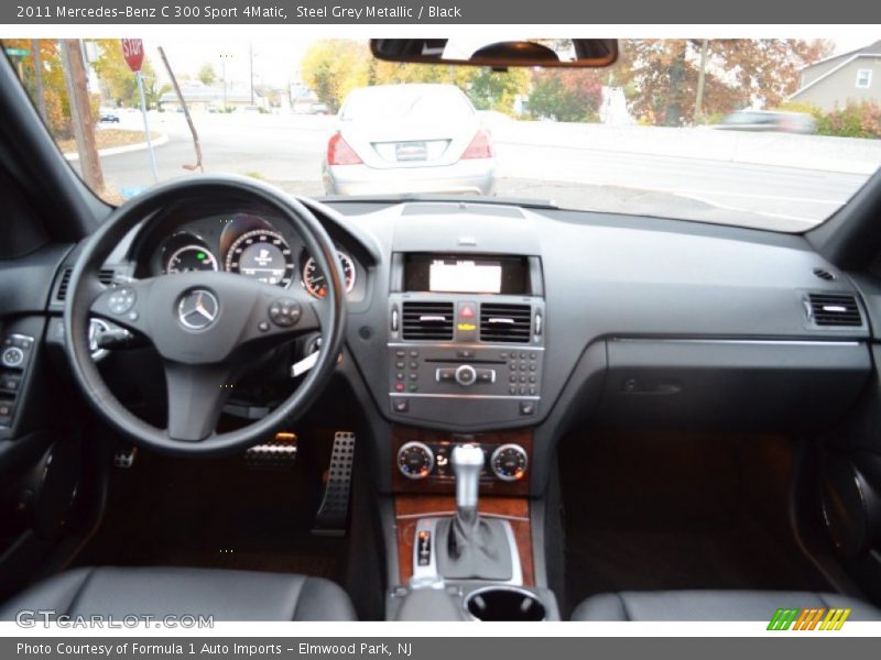 Steel Grey Metallic / Black 2011 Mercedes-Benz C 300 Sport 4Matic