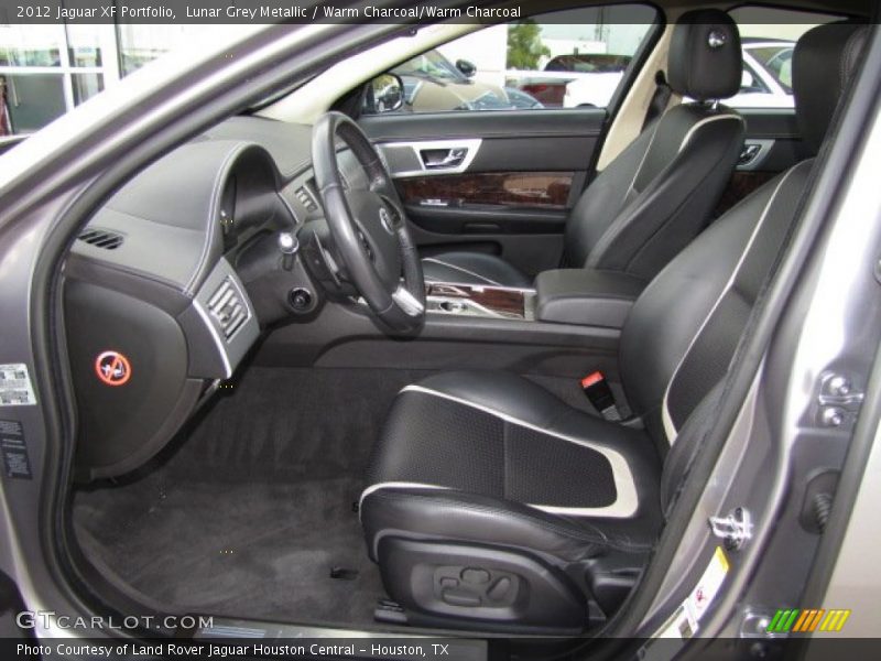 Lunar Grey Metallic / Warm Charcoal/Warm Charcoal 2012 Jaguar XF Portfolio