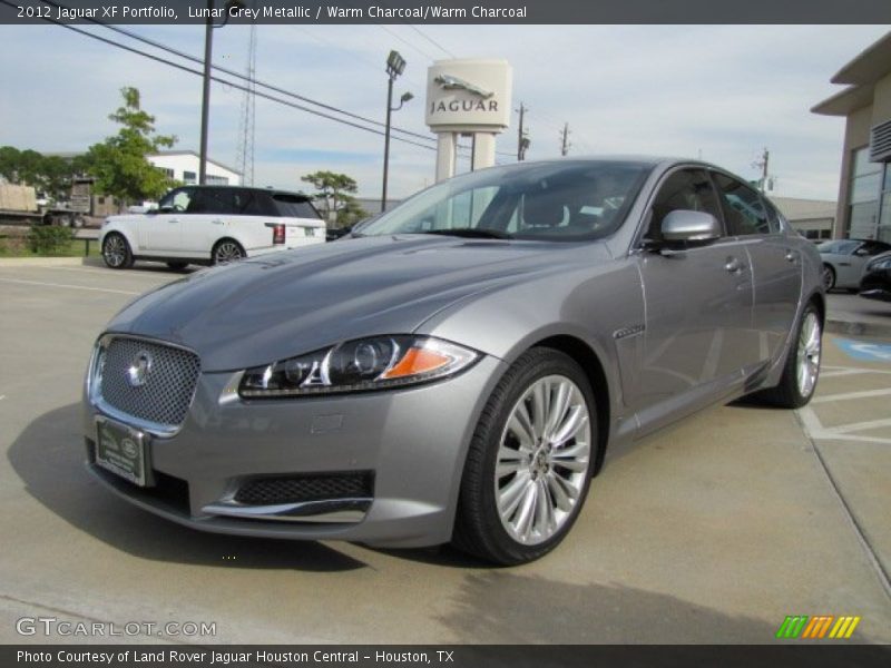 Lunar Grey Metallic / Warm Charcoal/Warm Charcoal 2012 Jaguar XF Portfolio