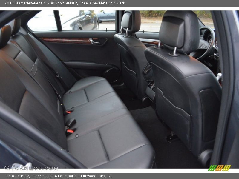 Steel Grey Metallic / Black 2011 Mercedes-Benz C 300 Sport 4Matic