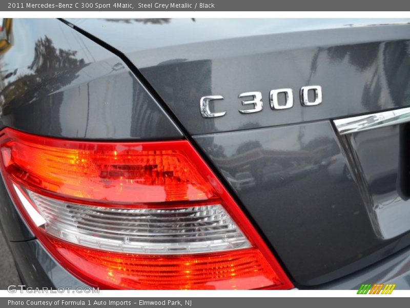 Steel Grey Metallic / Black 2011 Mercedes-Benz C 300 Sport 4Matic