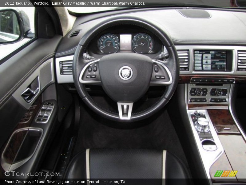 Lunar Grey Metallic / Warm Charcoal/Warm Charcoal 2012 Jaguar XF Portfolio