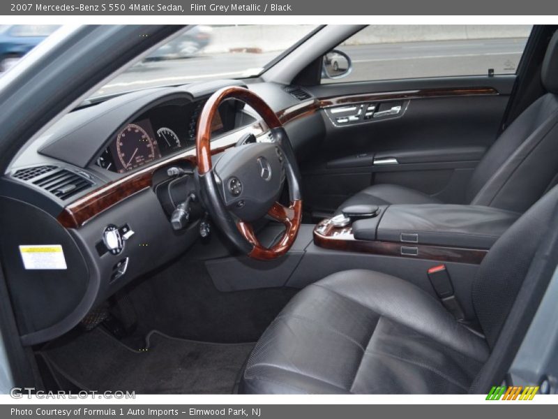 Flint Grey Metallic / Black 2007 Mercedes-Benz S 550 4Matic Sedan
