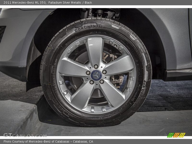 Palladium Silver Metallic / Black 2011 Mercedes-Benz ML 350