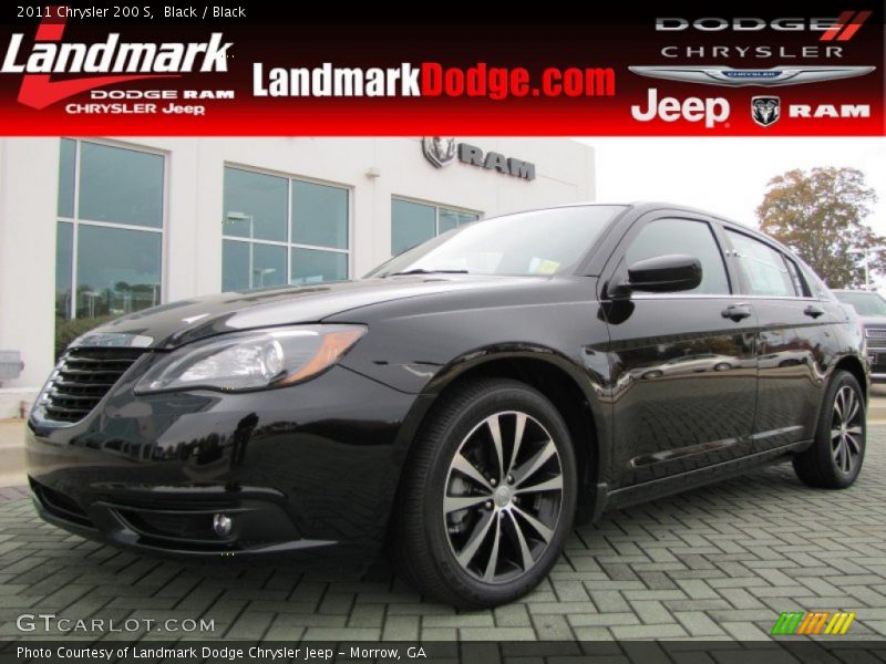 Black / Black 2011 Chrysler 200 S