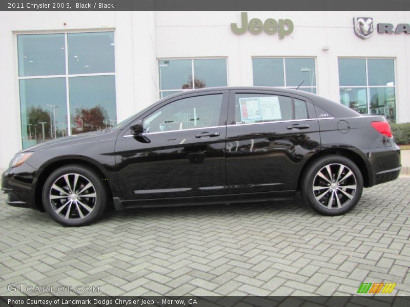 Black / Black 2011 Chrysler 200 S