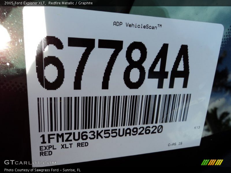 Redfire Metallic / Graphite 2005 Ford Explorer XLT