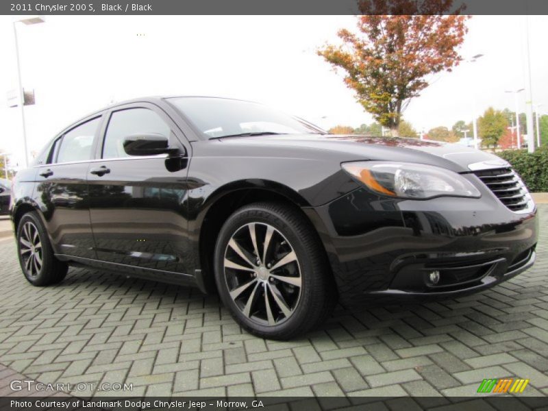 Black / Black 2011 Chrysler 200 S