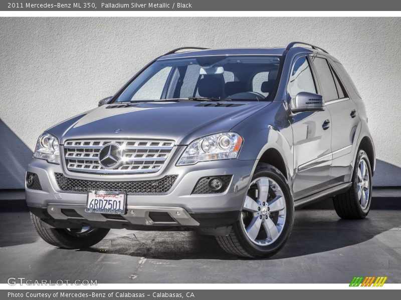 Palladium Silver Metallic / Black 2011 Mercedes-Benz ML 350