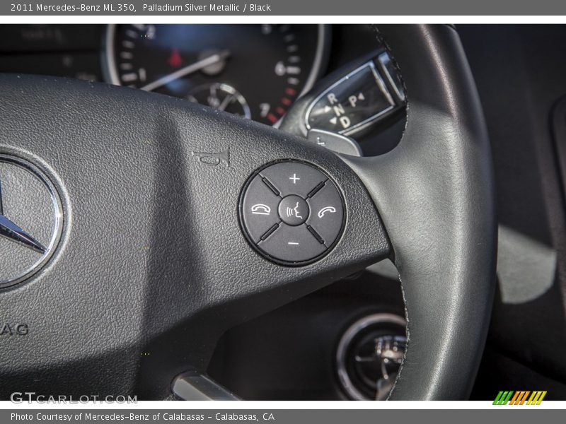 Palladium Silver Metallic / Black 2011 Mercedes-Benz ML 350
