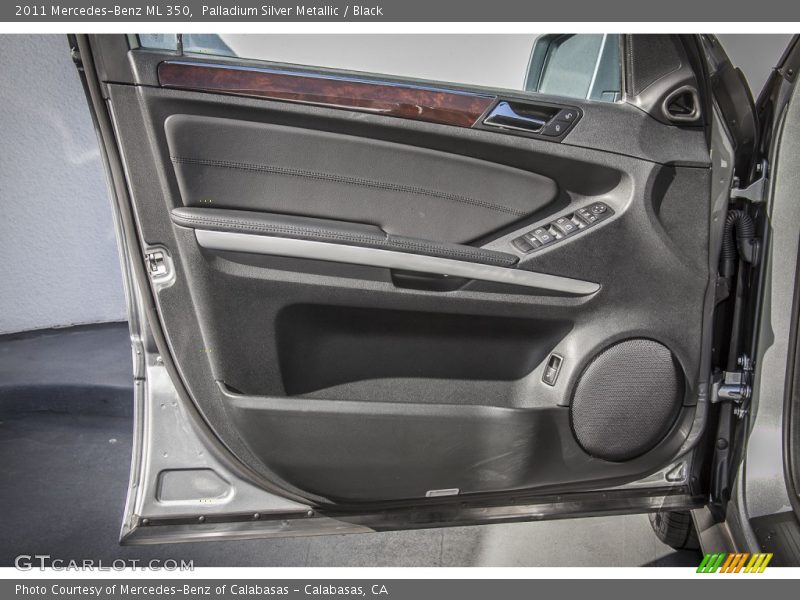 Palladium Silver Metallic / Black 2011 Mercedes-Benz ML 350