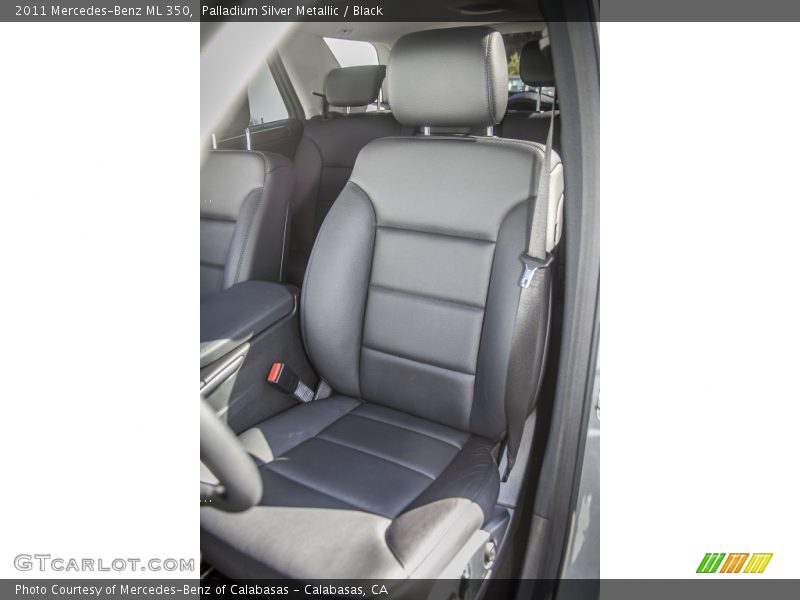 Palladium Silver Metallic / Black 2011 Mercedes-Benz ML 350