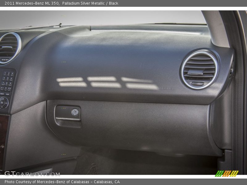 Palladium Silver Metallic / Black 2011 Mercedes-Benz ML 350