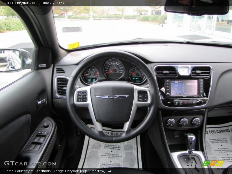 Black / Black 2011 Chrysler 200 S