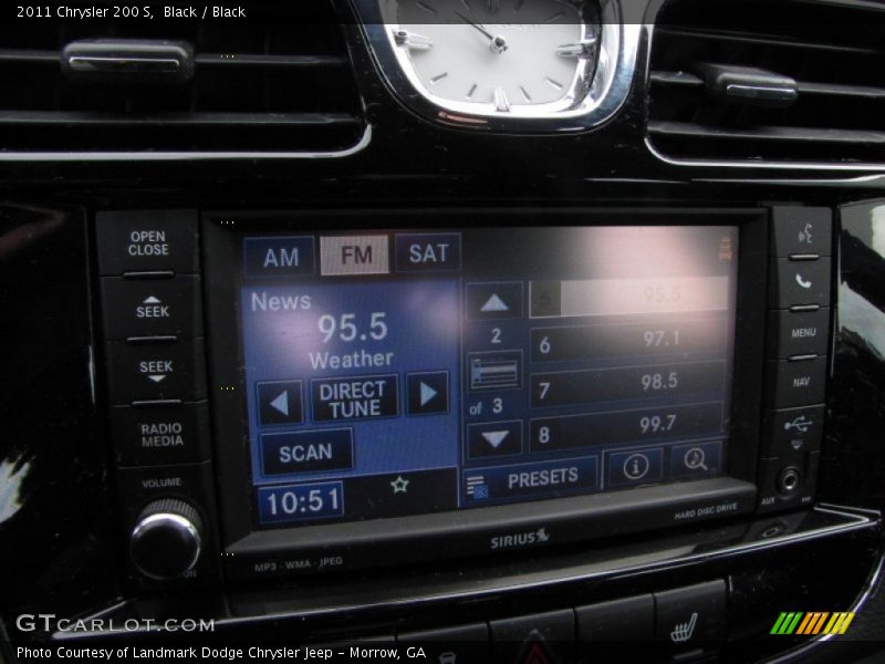 Black / Black 2011 Chrysler 200 S