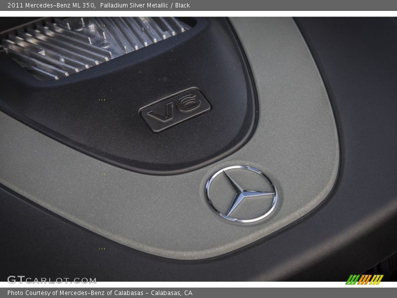 Palladium Silver Metallic / Black 2011 Mercedes-Benz ML 350
