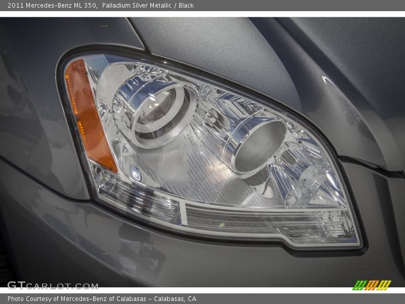 Palladium Silver Metallic / Black 2011 Mercedes-Benz ML 350