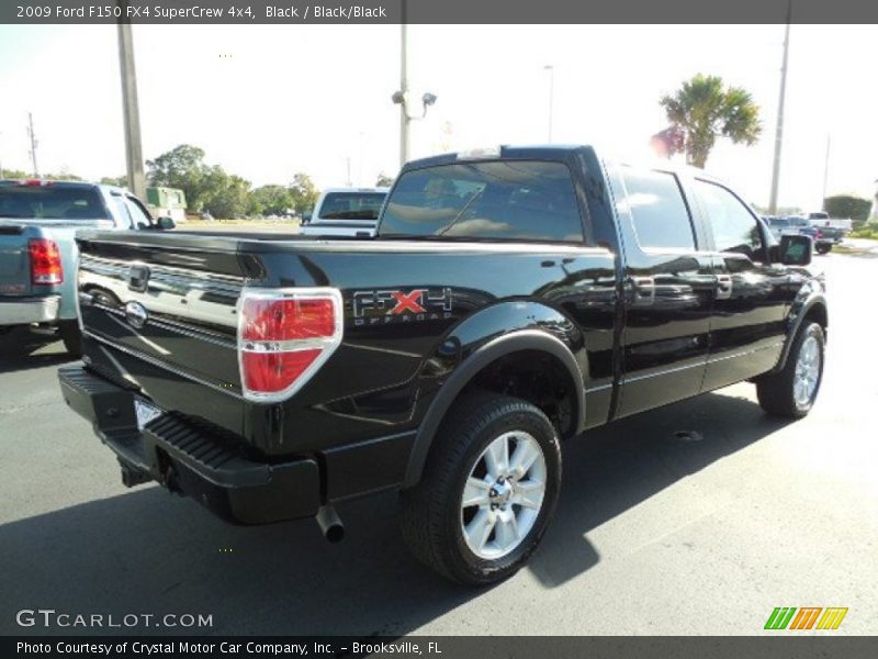 Black / Black/Black 2009 Ford F150 FX4 SuperCrew 4x4