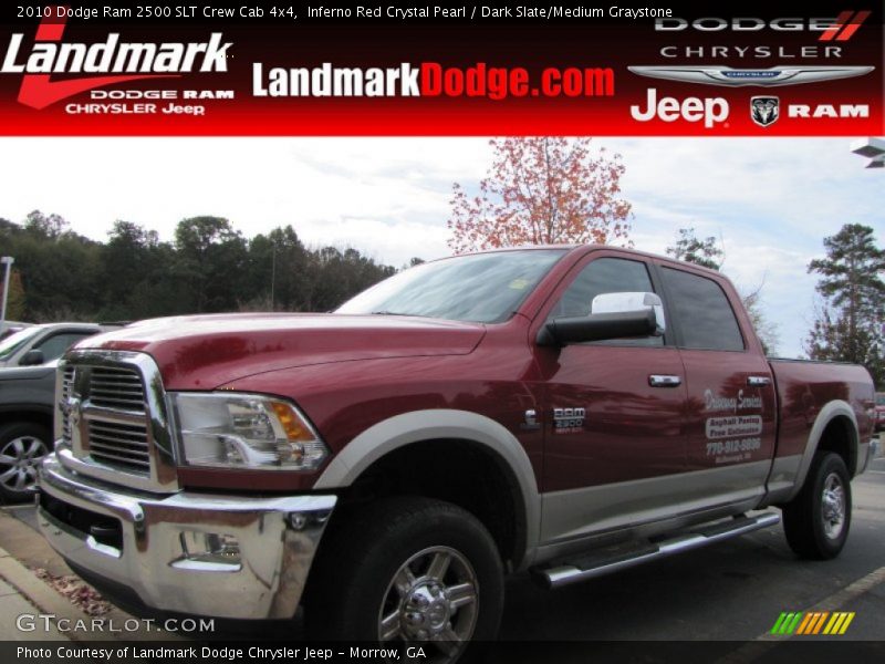 Inferno Red Crystal Pearl / Dark Slate/Medium Graystone 2010 Dodge Ram 2500 SLT Crew Cab 4x4